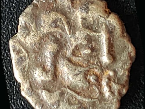 Celtic Gaul 100-50 BC Osismii 26m Base Gold Quarter Stater