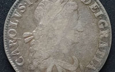 England VG+ 1662 Charles II Silver Crown