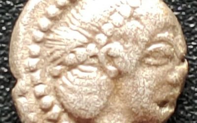 Greek Sicily, Syracuse 485-478 BC .73gm 9mm Silver Obol