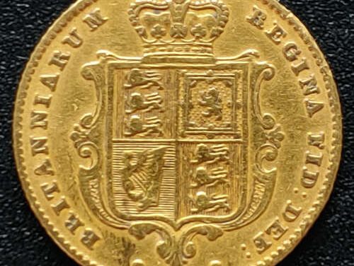 G.B./Colonial Canada abt Fine 1846 Victoria Gold Half Sovereign