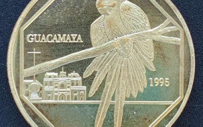Guatemala BU 50 Quetzales Parrot Brass Pattern, only 75 issued