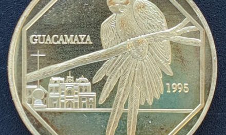 Guatemala BU 50 Quetzales Parrot Brass Pattern, only 75 issued
