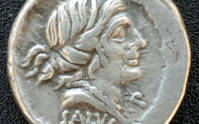 Roman Republic 91 BC D Silanus Lf 4gm Silver Denarius