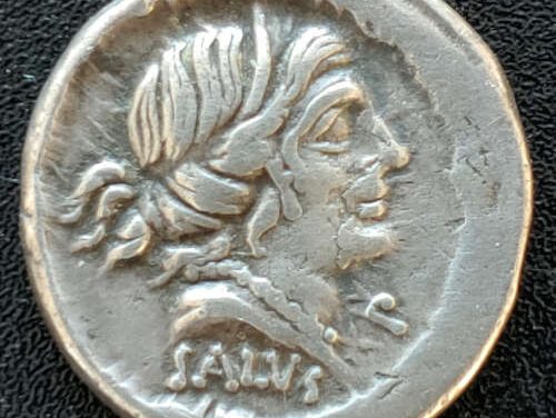 Roman Republic 91 BC D Silanus Lf 4gm Silver Denarius