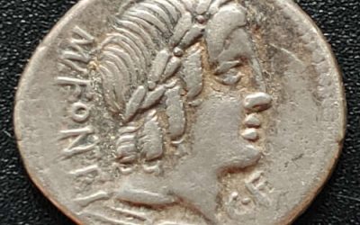 Roman Republic Mn Fonteius C. f. 85 BC 3.92gm Silver Denarius