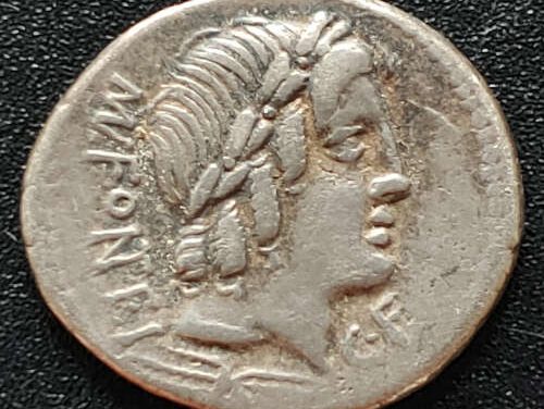 Roman Republic Mn Fonteius C. f. 85 BC 3.92gm Silver Denarius