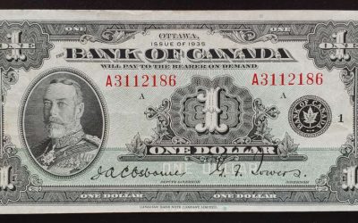 Bank of Canada #BC1 VF+ 1935 George V Series A $1 Bill