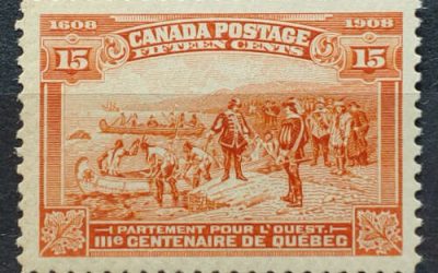 Canada #102 VF Mint 1908 15c Quebec Tercentenary