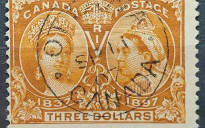 Canada #63 Fine CDS Used 1897 $3 Jubilee