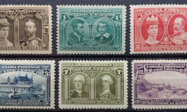 Canada #96-101 F/VF Mint 1908 Quebec half dozen