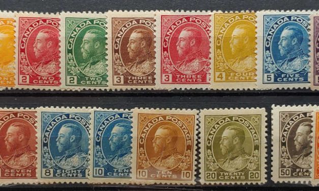 Canada #104/122 F/VF Mint 1911/1925 Admirals, less #116 (17)