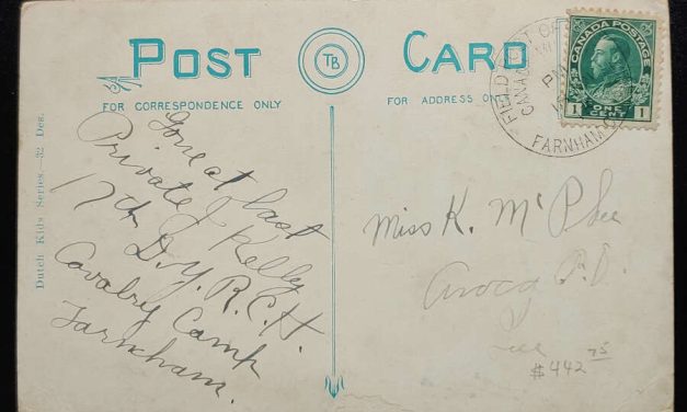 Farnham Camp Field Post Office 18 Jun 1913 1c Admiral Postcard