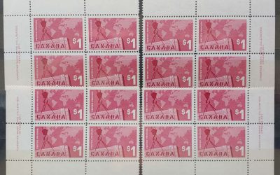 Canada #411 VFNH 1963 $1 Export Plate 1 Matched Set (16)