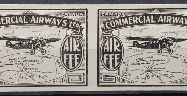 Commercial Airways #CL48c VF Mint 1930 Imperf Pair