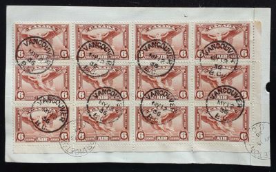 Canada #C5 12 May 1936 $1.04 Registered Parcel Tag incl Meter (12)