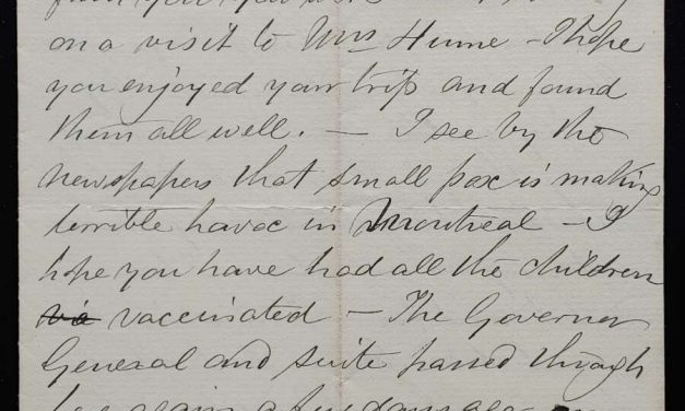 Kamloops, B.C. 20 Oct 1885 Marcus Smith letter to his wife