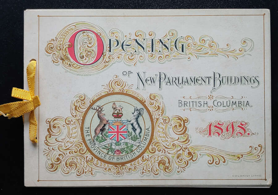 Opening of New Parliament Buildings 10 Feb 1898 4-pg Invitation