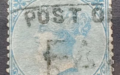 Vancouver Island #6 Fine Used 1865 10c Blue