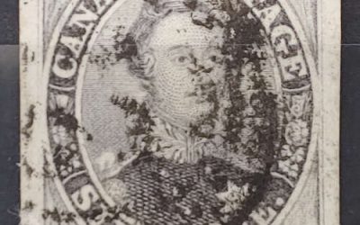 Canada #5 VF Used 1855 6d Albert, wove paper