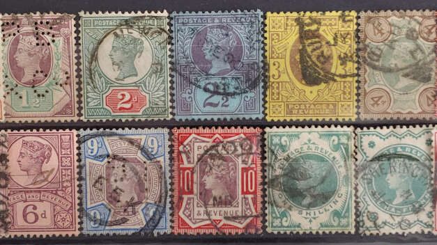 G.B. #111-122, 125-126 Fine Used Victoria Jubilee Set (14)
