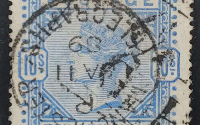 G.B. #109 VF Used 1884 10/- Victoria