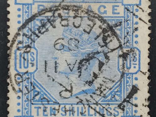 G.B. #109 VF Used 1884 10/- Victoria