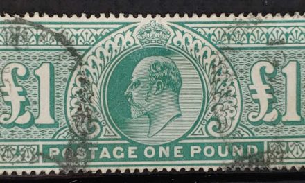 G.B. #142 F/VF Used 1902/11 Edward VII Pound Green