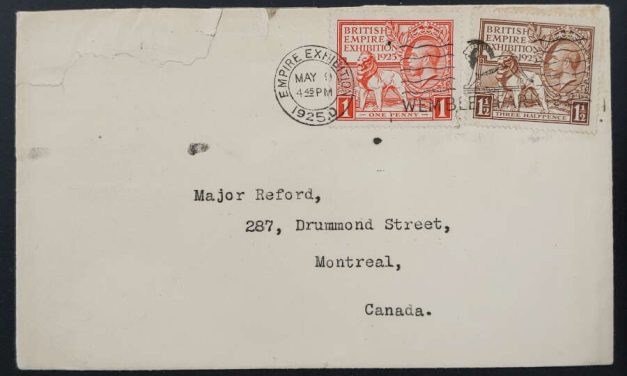 G.B. #203-4 9 May 1925 2.5d Wembley Slogan Godden/Reford FDC