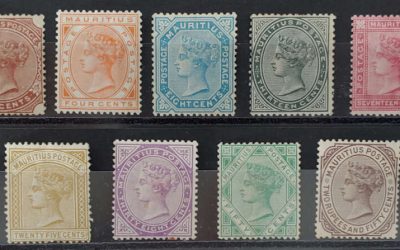 Mauritius #59-67 Mint and (2c) Unused 1879/80 Set (9 diff)