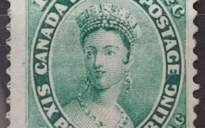 Canada #18v Fine Unused 1859 12.5c Imprint shade