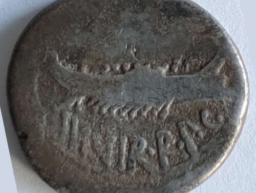 Mark Antony 32-31 BC 3gm Legionary Silver Denarius