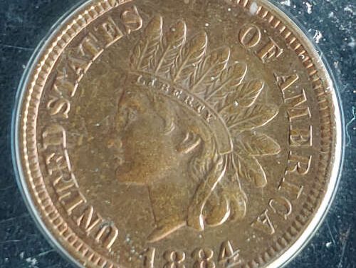 U.S.A. ACG MS64 1884 Indian Head Cent