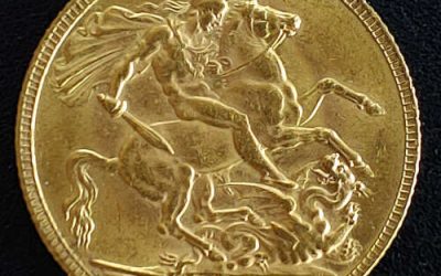 G.B. Unc 1911 first George V Gold Sovereign .2355oz