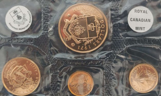 Bahamas Proof 1971 R.C.M. 4-coin Gold Set, 1250 minted 2.0016oz