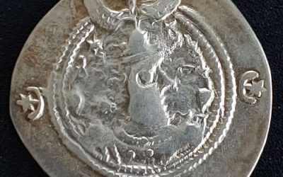 Persia AD 590-628 Khushro II 3gm Sassanian Silver Dirham