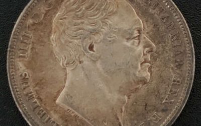 G.B./Colonial Canada XF+ 1836 William IV Silver Half Crown