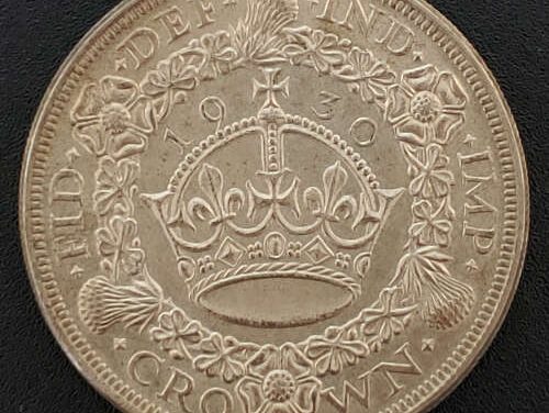 G.B. Unc 1930 George V Silver Crown