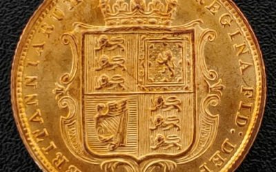 G.B. BU 1887 Victoria Golden Jubilee Half Sovereign .1177oz AGW
