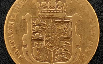 G.B./Colonial Canada abt Fine 1826 George IV Gold Sovereign .2355oz