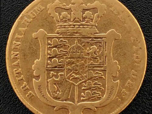 G.B./Colonial Canada abt Fine 1826 George IV Gold Sovereign .2355oz