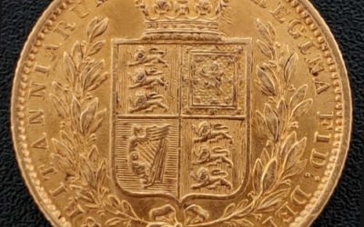 G.B./Colonial Canada XF 1850 Victoria Gold Sovereign, trifle rim nicks