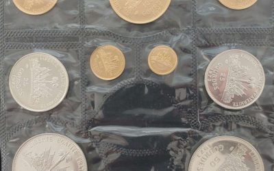 Haiti Proof 1973 9-coin Gold and Silver Set, 1250 minted .9238oz AGW
