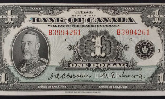 Bank of Canada #BC1 Unc 1935 George V Series B $1