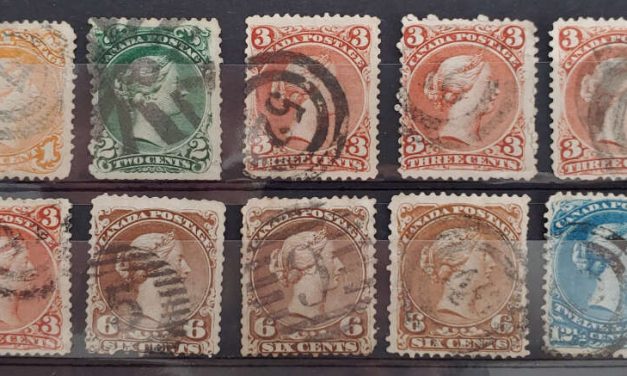 Canada #23-5, 27-8 gen Fine Numeral cancel Used