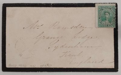 Canada #18 13 Mar 1867 12.5c Transatlantic Mourning Cover
