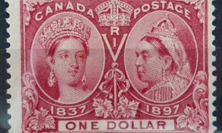 Canada #61 F/VF Mint 1897 $1 Jubilee