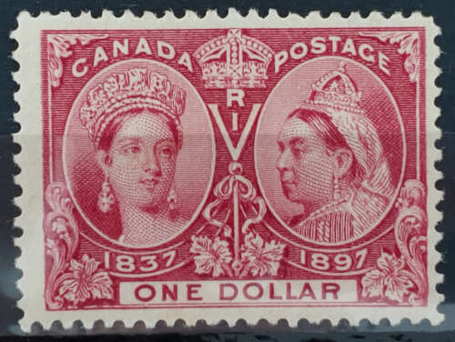 Canada #61 F/VF Mint 1897 $1 Jubilee
