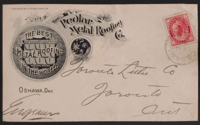 Canada #69 10 Dec 1898 3c Pedlar Roofing Ad Cover, ex V.G. Greene