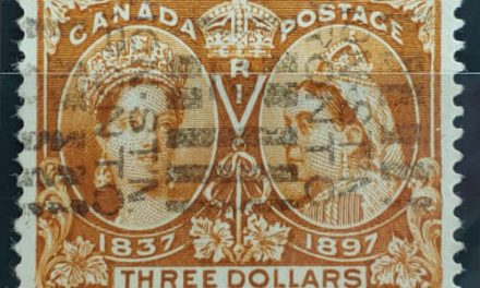 Canada #63 VF Union Stn roller Used 1897 $3 Jubilee