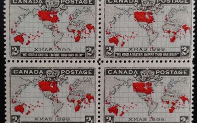 Canada #85 F/VF 2 Never Hinged Mint 1898 2c Map Block (4)